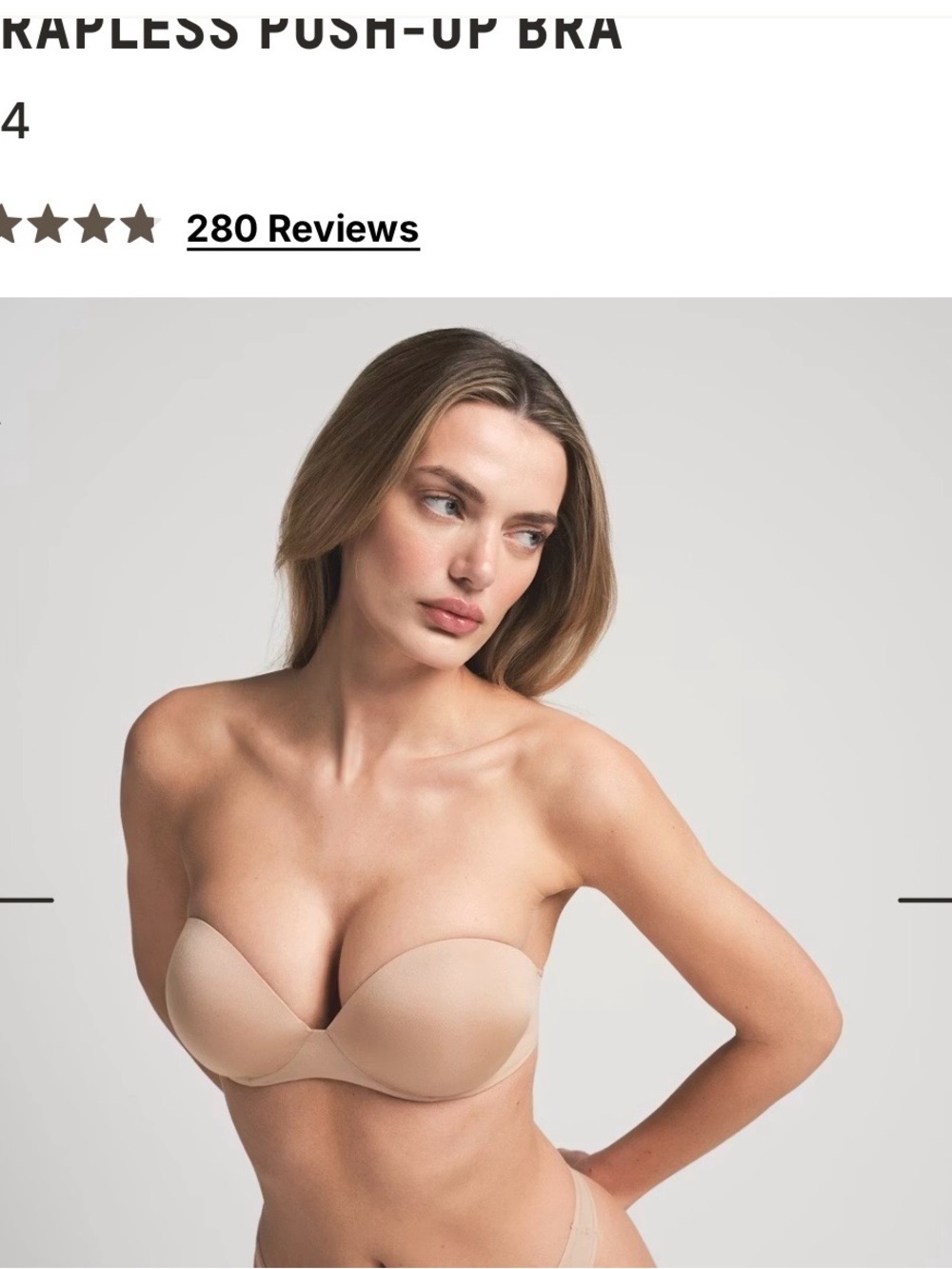 SKIMS STRAPLESS PUSH-UP BRA